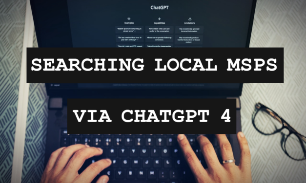 I Asked ChatGPT To Recommend A Local MSP – The Results Were Shocking